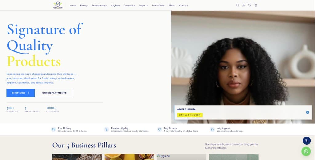 Arcmera Hub Ventures screenshot