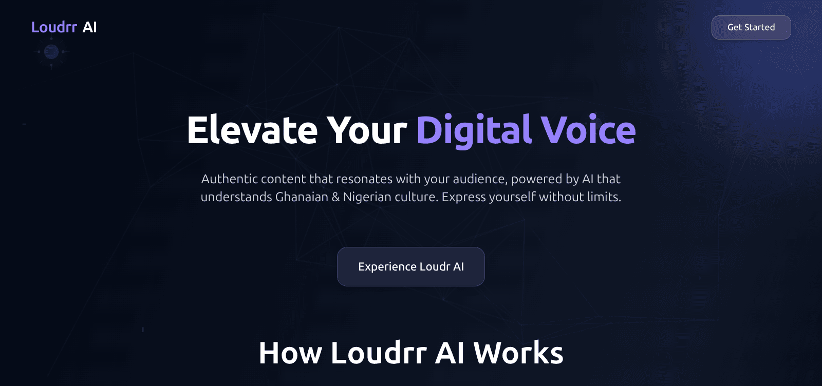 Loudrr AI screenshot