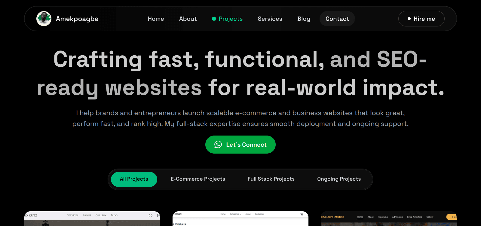 How I Built My Developer Portfolio 