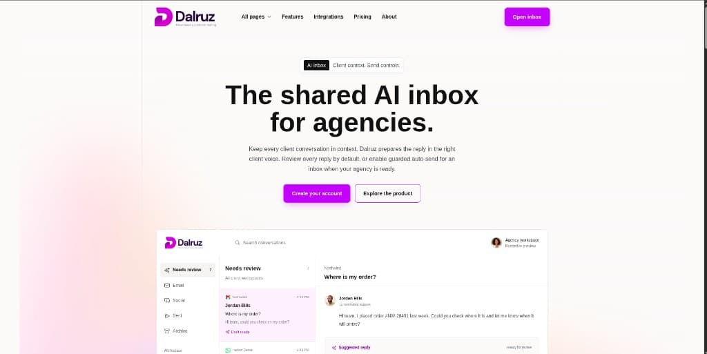 Dalruz full stack project interface